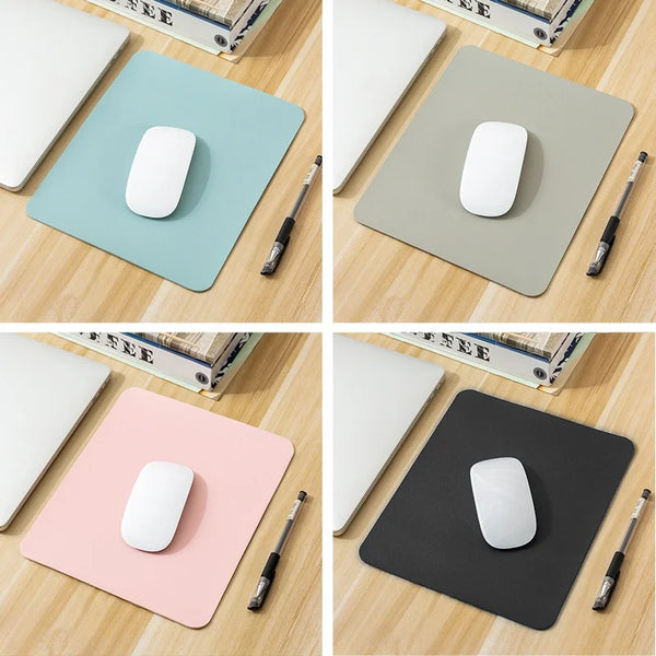 Small PU mouse pad Non-Slip Gaming Desktop Leather Mouse Pad Waterproof Anti-Scratch Easy To Clean Mat For PC Laptop Desktop