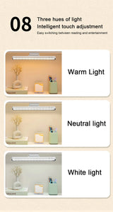 Desk Lamp Hanging Magnetic Table Lamp Led Usb Rechargeable Stepless Dimming Cabinet Closet Wardrobe Night Light