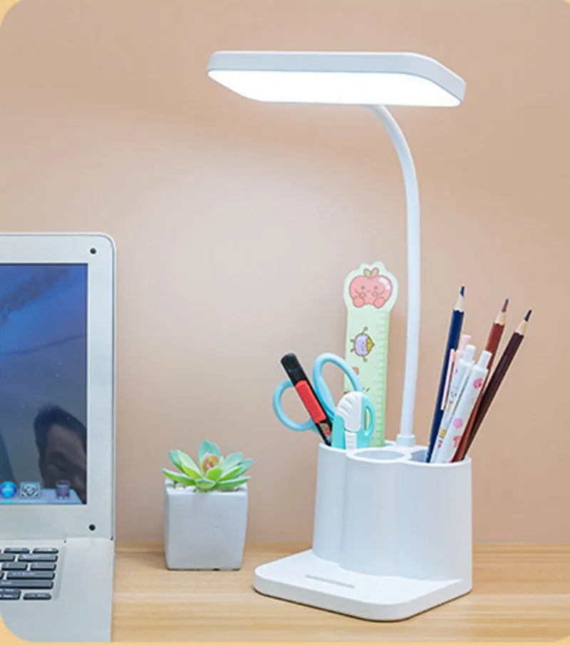 USB Learning Dormitory Bedroom Bedside Reading Night Light LED Desk Lamp Eye Protection Desk College Student Nightlights