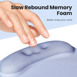 UGREEN Mouse Pad Wrist Support Ergonomic Mousepad Non-Slip Memory Foam for Office Home Computer PC Desk Fabric Mousepad