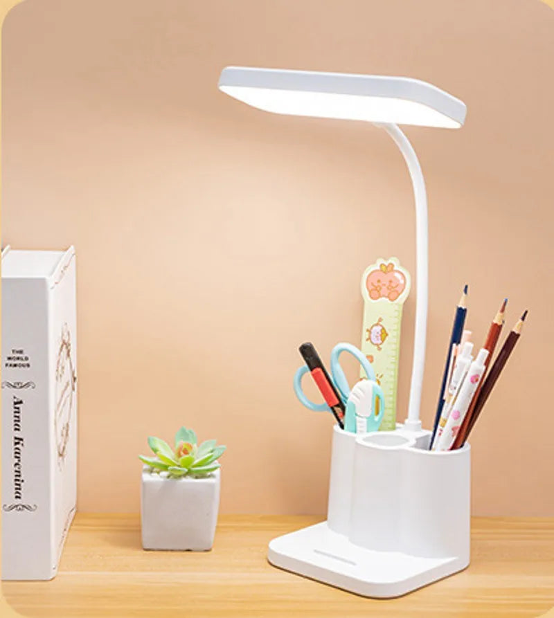 USB Learning Dormitory Bedroom Bedside Reading Night Light LED Desk Lamp Eye Protection Desk College Student Nightlights