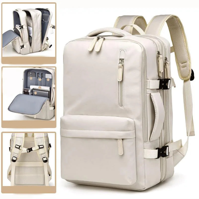 Waterproof Carry-On Sized Travel Backpack with Laptop Sleeve