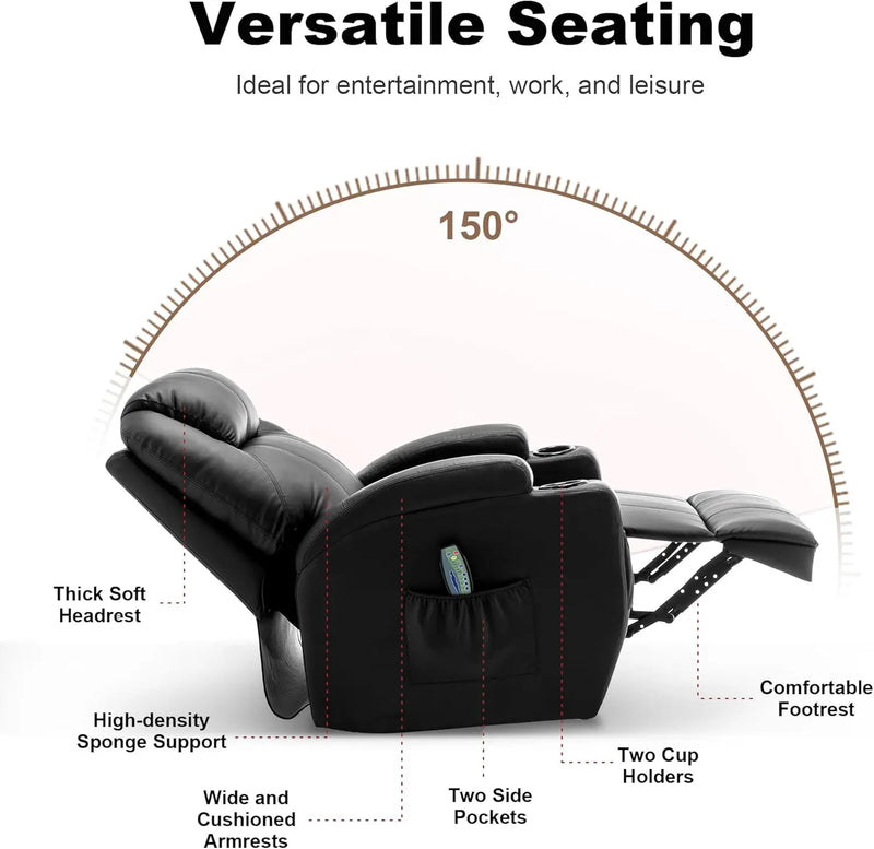 Rocking Chair with Massage and Heat