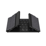 Wireless Folding Keyboard with Touchpad/Numberpad Rechargeable Foldable Bluetooth Keyboard for Tablet Ipad