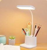 USB Learning Dormitory Bedroom Bedside Reading Night Light LED Desk Lamp Eye Protection Desk College Student Nightlights