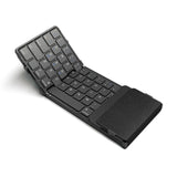 Wireless Folding Keyboard with Touchpad/Numberpad Rechargeable Foldable Bluetooth Keyboard for Tablet Ipad