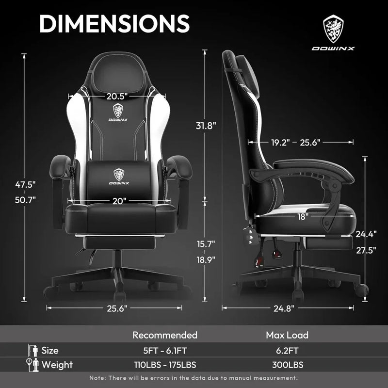 Gaming Chair with Footrest