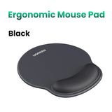 UGREEN Mouse Pad Wrist Support Ergonomic Mousepad Non-Slip Memory Foam for Office Home Computer PC Desk Fabric Mousepad