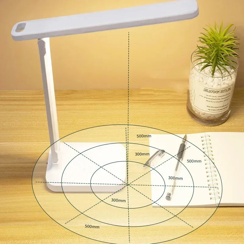 Foldable Table Lamp Led Desk Lamp 3 Type Stepless Dimmable Touch Bedside Reading Eye Protection Night Light USB Chargeable