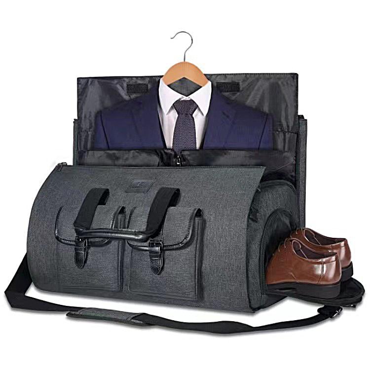 Compact Travel Suit Storage Bag - Foldable - Black