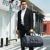 Compact Travel Suit Storage Bag - Foldable - Black