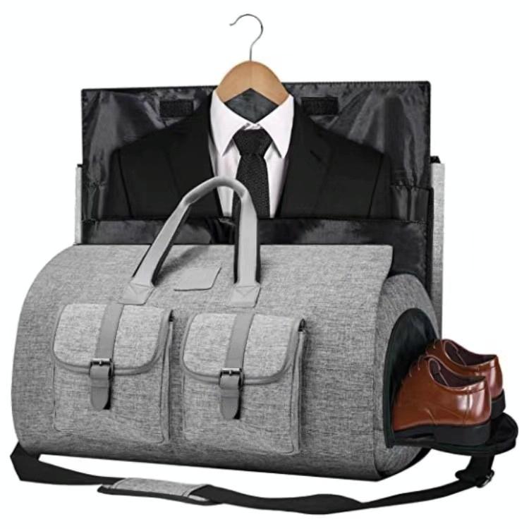 Compact Travel Suit Storage Bag - Foldable - Black